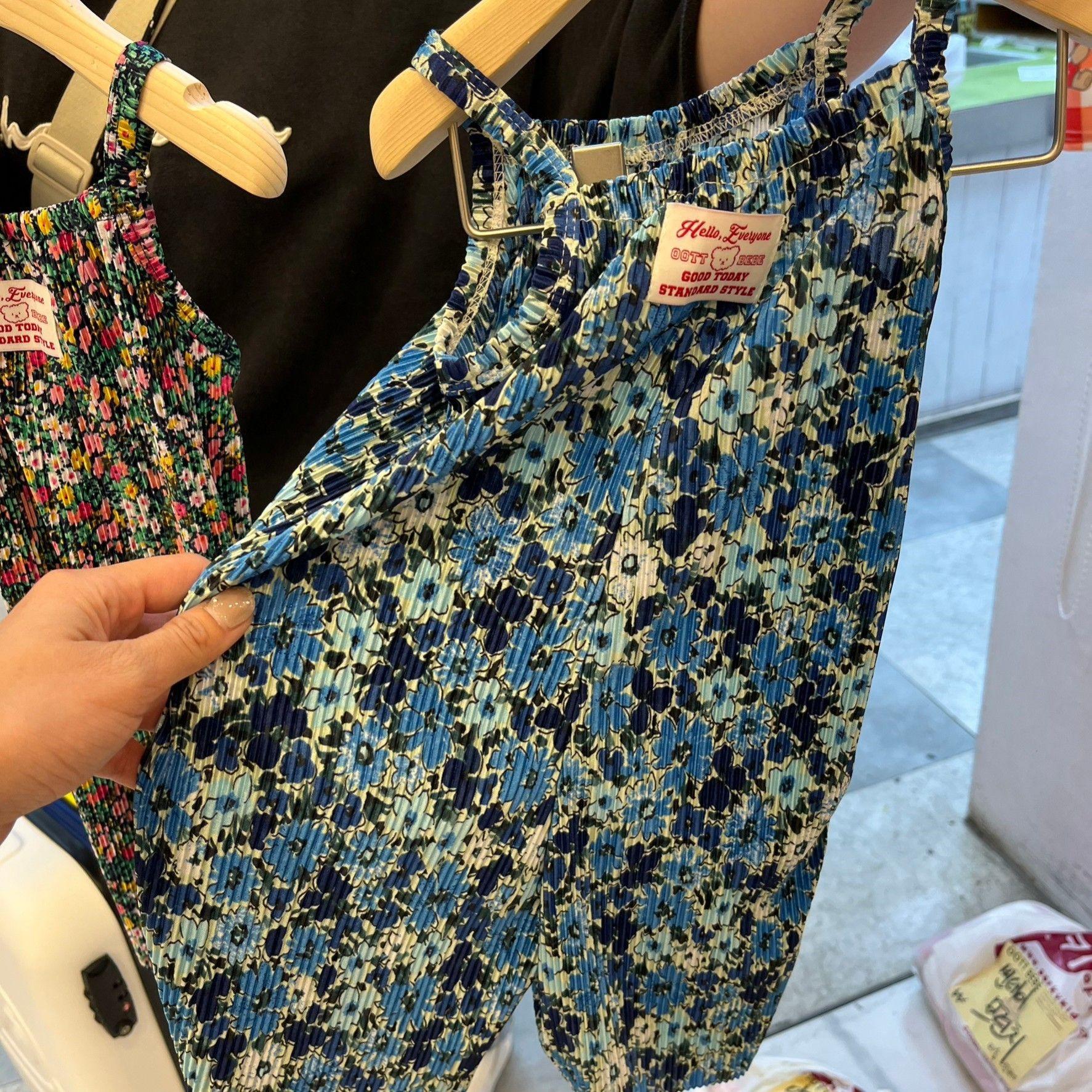 ＂現貨＂花花褶子連身褲
