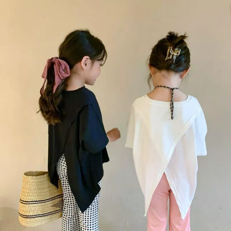 ＂現貨＂背開叉設計上衣