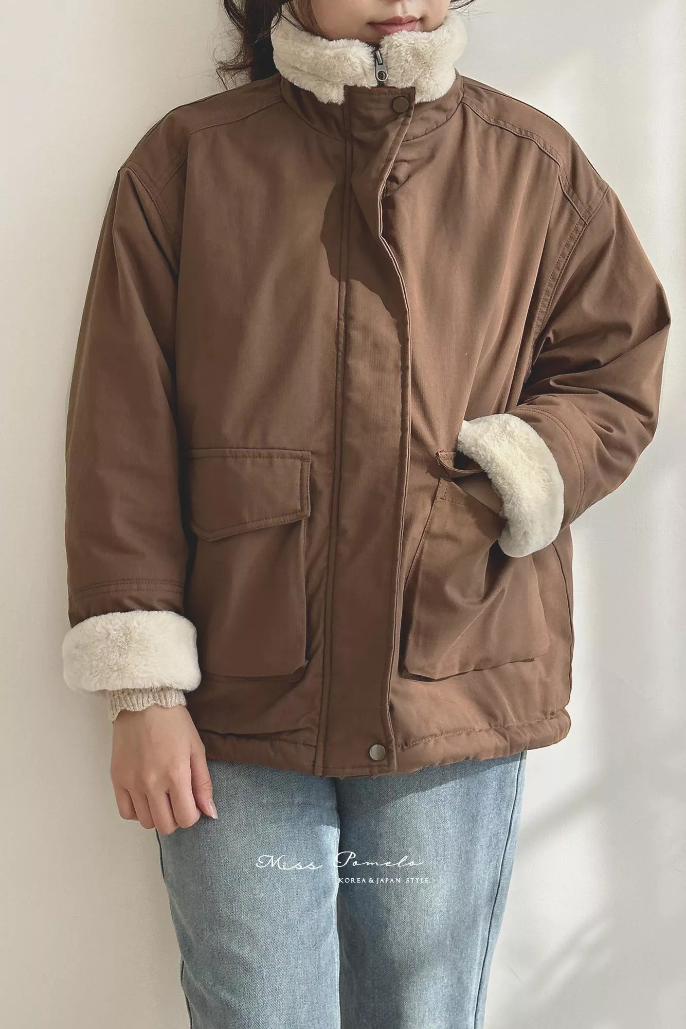 絕版孤品｜帥氣又溫暖！美式質感立領防風寬鬆工裝大衣外套