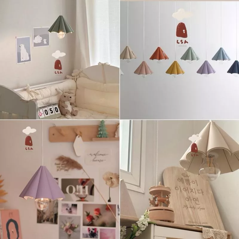 ❣️𝙡𝙨𝙝 𝙝𝙤𝙢𝙚🧺兒童房佈置 家居燈罩 彩色燈罩 韓版燈罩 房間佈置燈罩