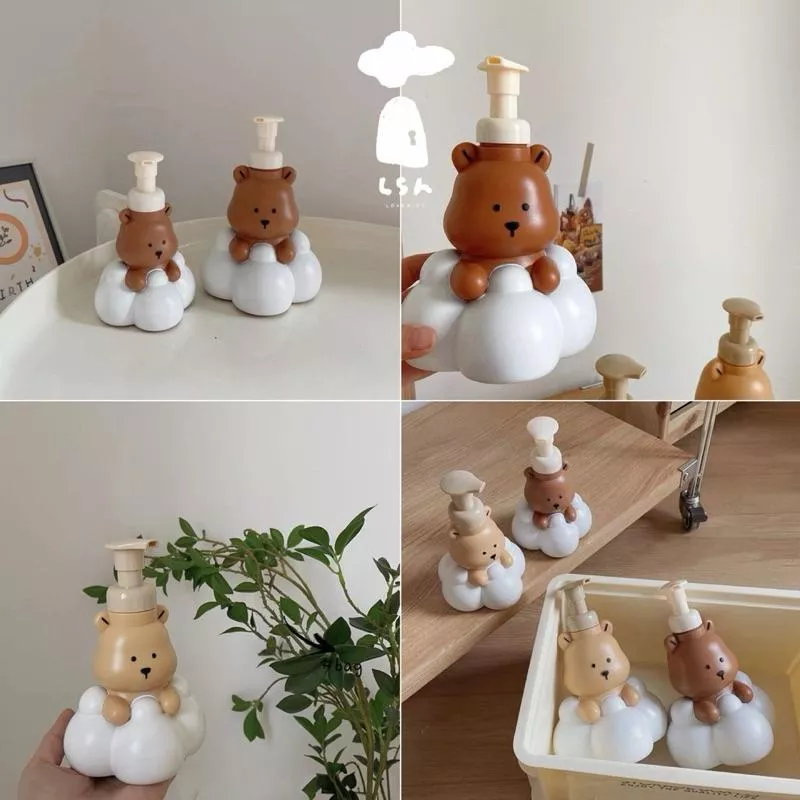 ❣𝙡𝙨𝙝 𝙝𝙤𝙢𝙚🧺熊熊洗手罐 泡泡洗手罐 泡泡擠壓罐 消毒泡泡罐 兒童洗手罐 卡通泡泡洗手罐