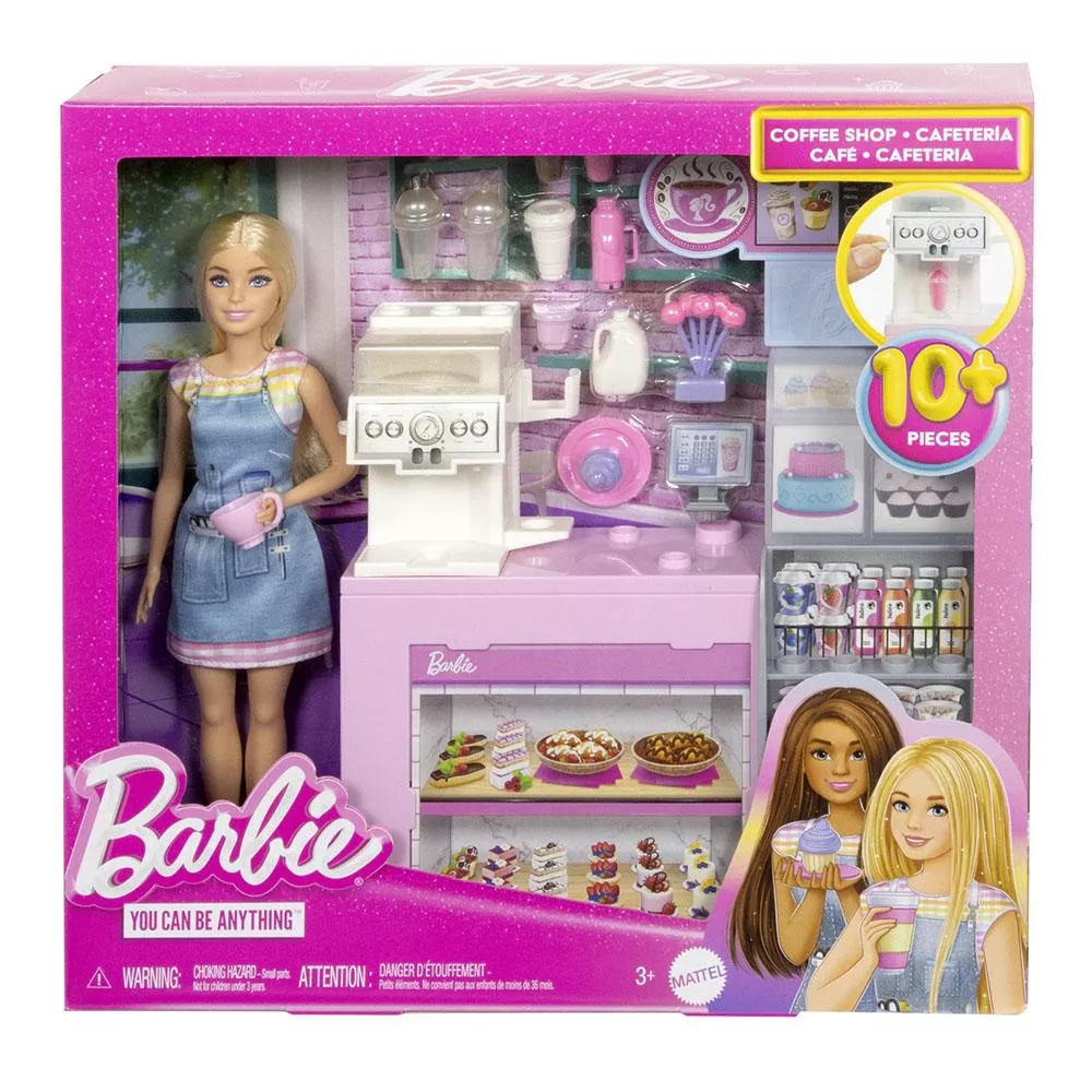 Barbie芭比娃娃時尚咖啡店組合