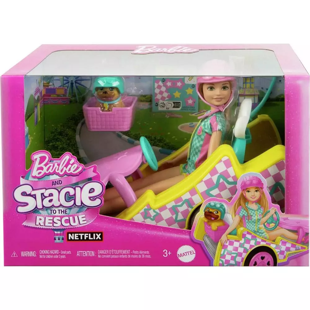 Barbie芭比史黛斯與小夥伴卡丁車救援組合
