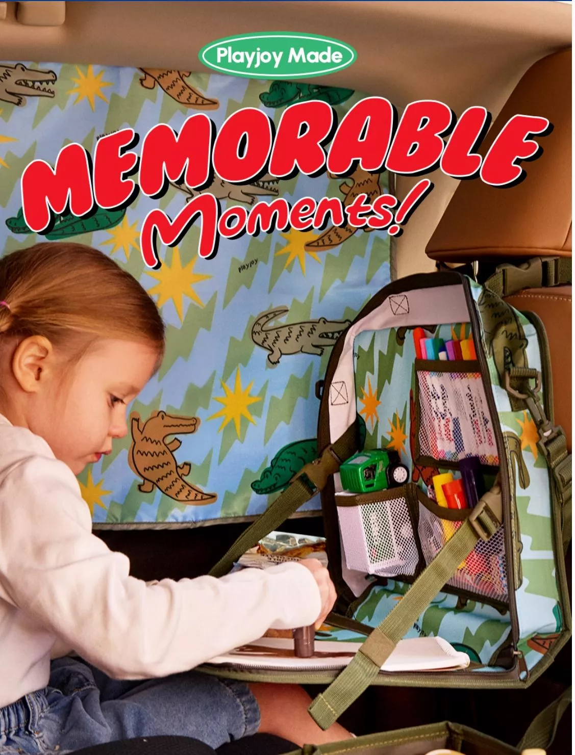 PLAYJOY 兒童車用收納桌袋｜Play Travel Bag 多功能遊戲托盤包