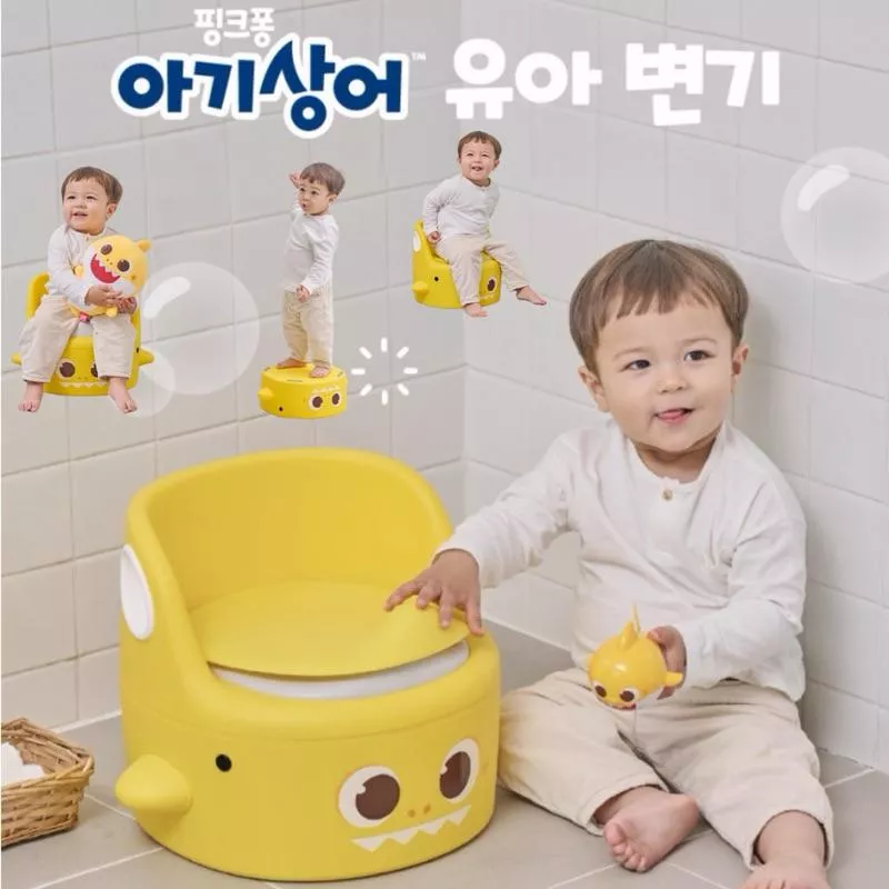 韓國鯊魚寶寶5件套多功能訓練馬桶♪Lsh toys 兒童如廁訓練 幼兒馬桶 鯊魚寶寶馬桶 貝貝彬 韓國母嬰用品批發
