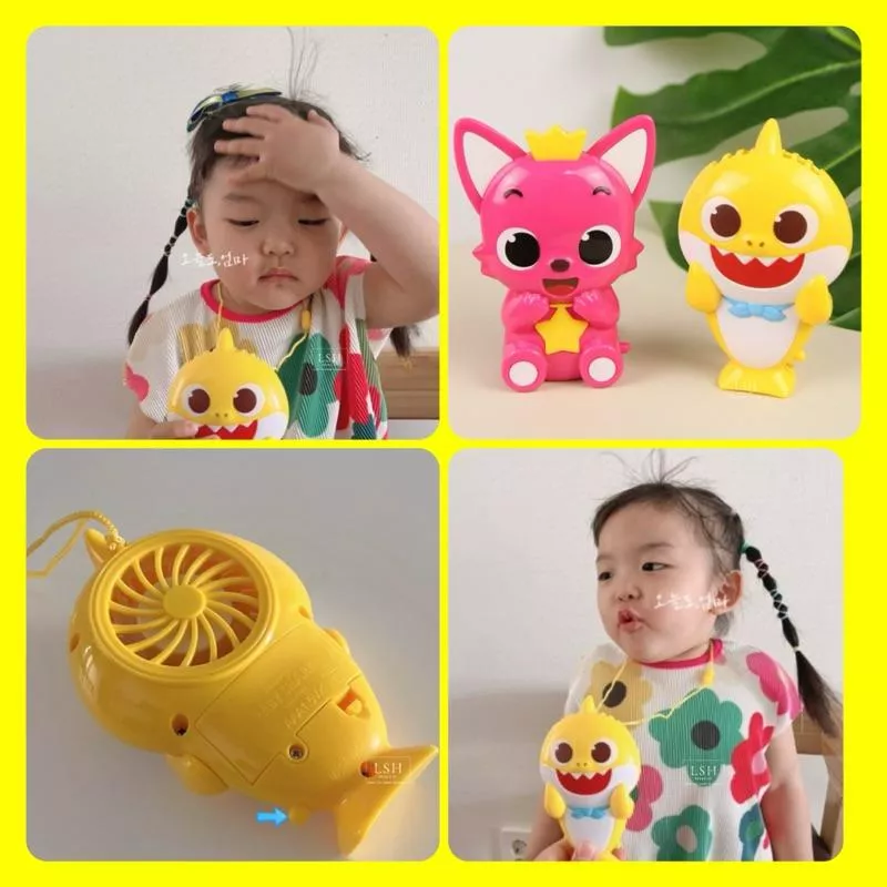 韓國banyshark鯊魚寶寶掛扇♪ᵏᵒʳᵉᵃ ˡˢʰ ᵗᵒʸˢ 碰碰狐風扇 兒童電風扇  貝貝彬韓國玩具批發