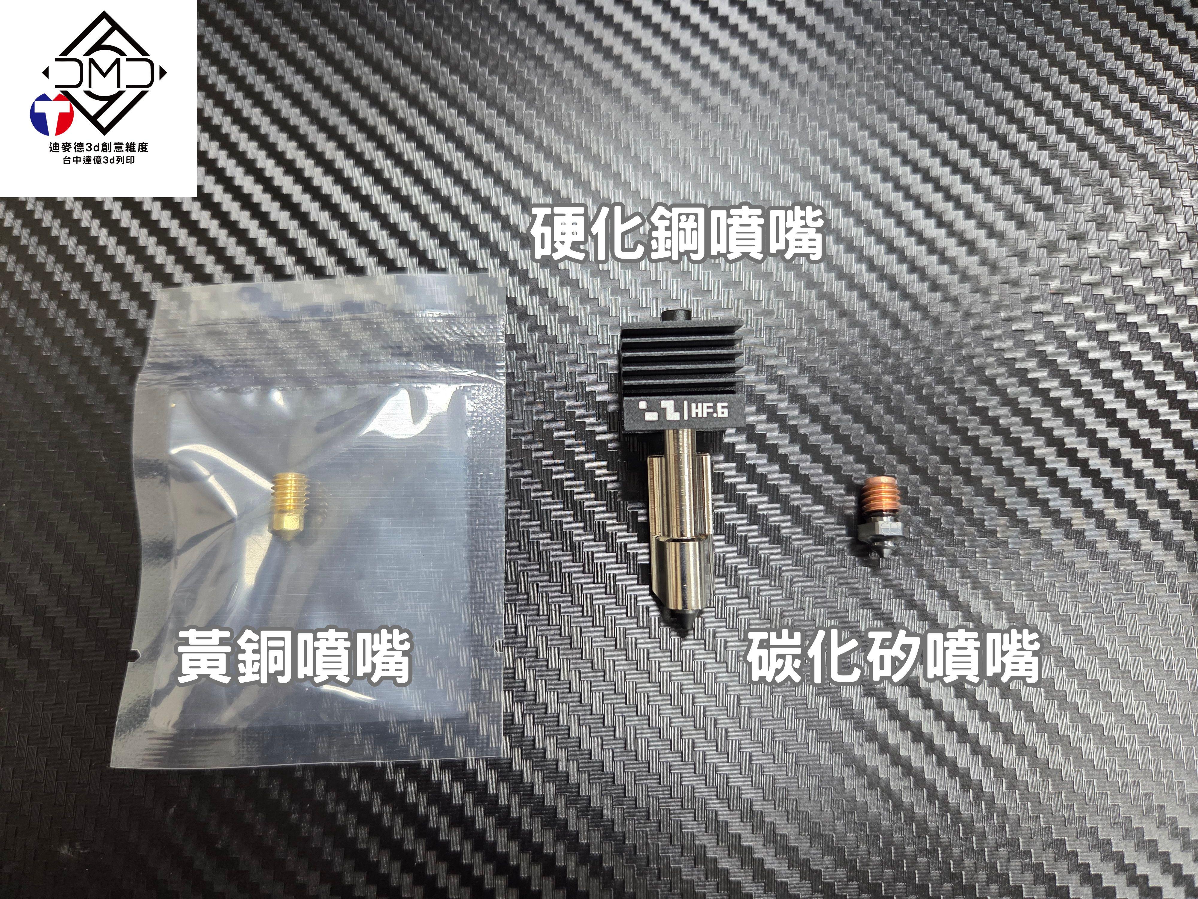 不同材質噴嘴展示