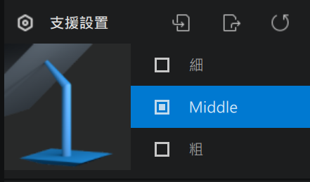 不同粗細支撐用途