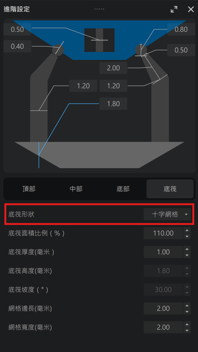使用底筏