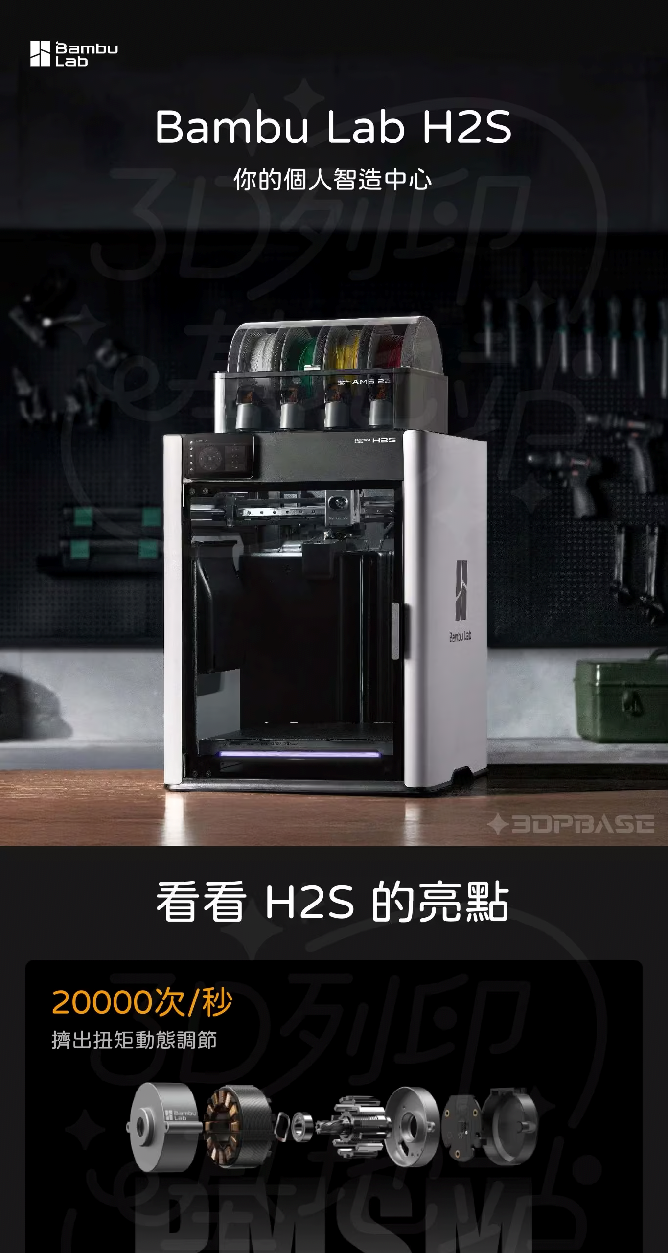 拓竹 Bambu Lab H2S 介紹