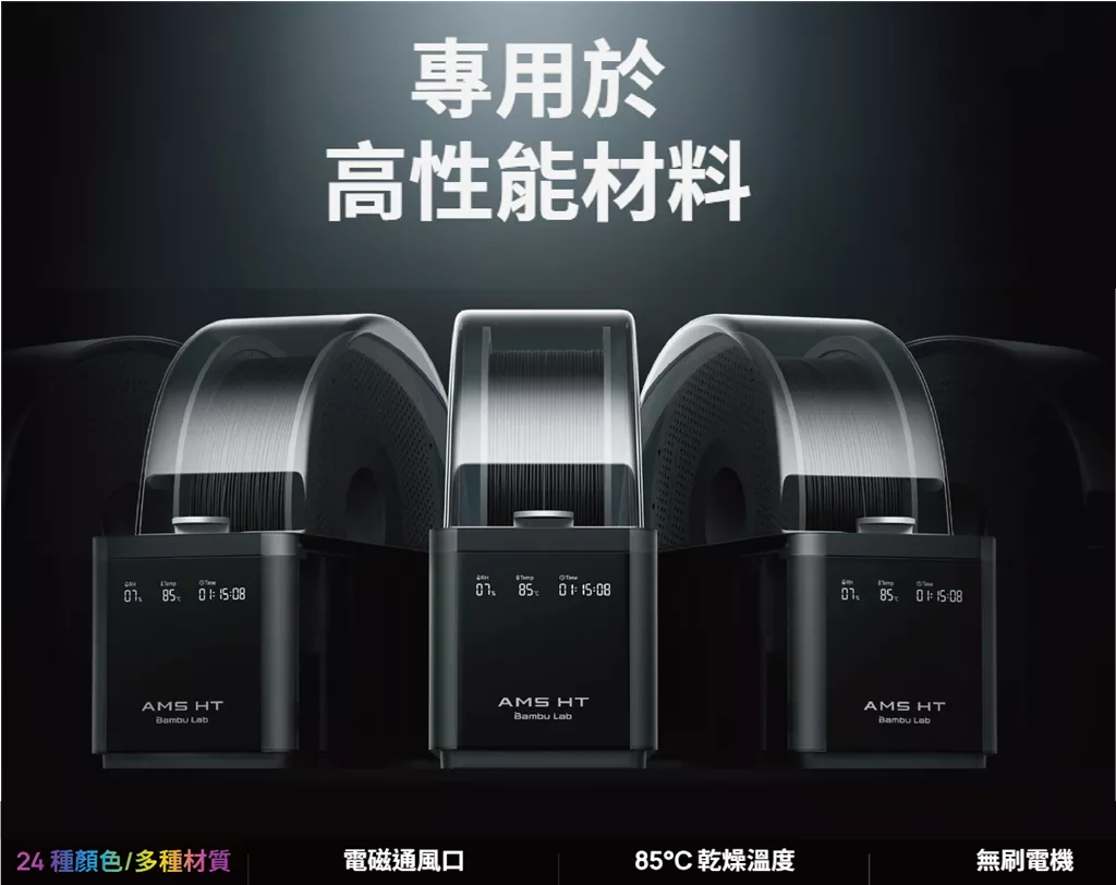 拓竹 Bambu Lab AMS HT 介紹 拓竹 Bambu Lab AMS HT 介紹