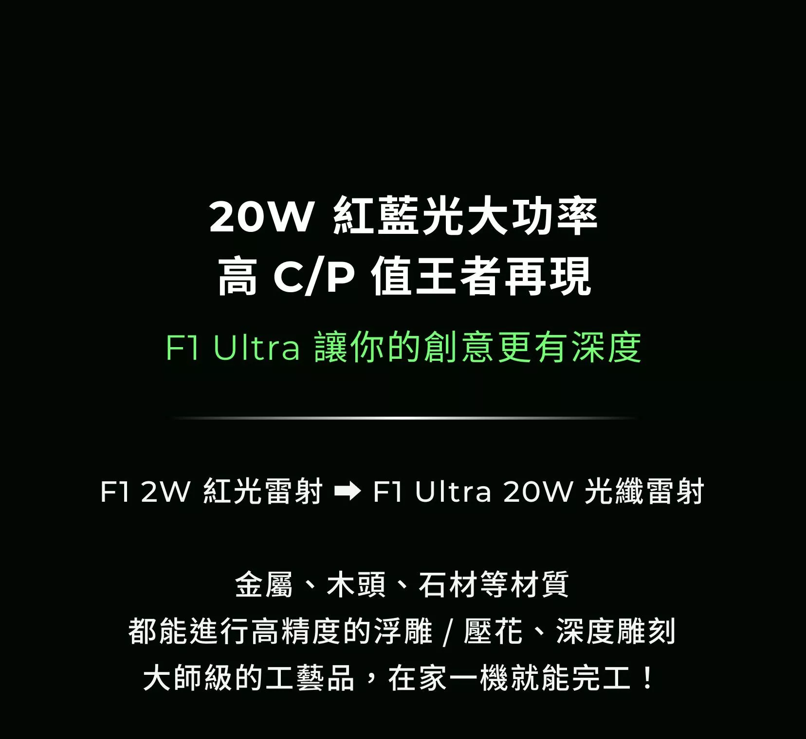 xTool F1 Ultra 雙管極速雷雕機 介紹
