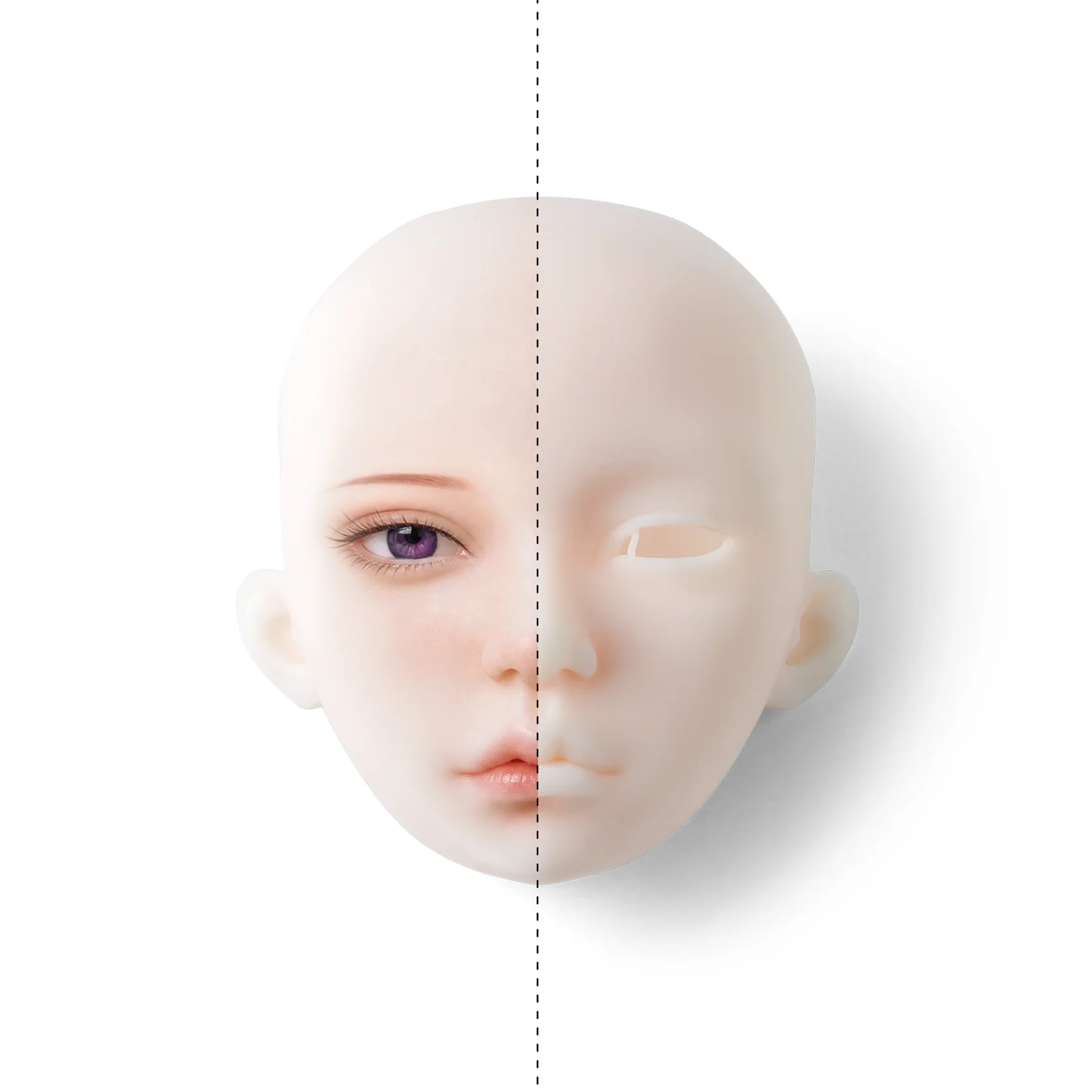 Phrozen BJD 柔感樹脂 淡粉象牙色上妝效果