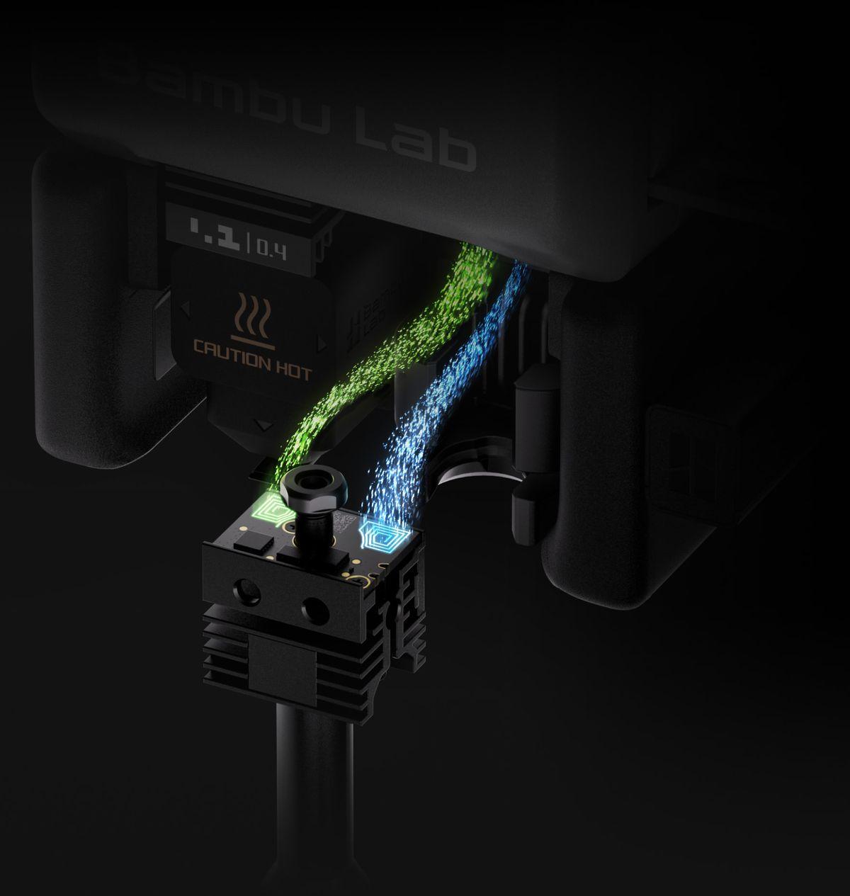 H2C|可靠無接觸設計 Bambu Lab H2C 無接觸式電源與訊號傳輸