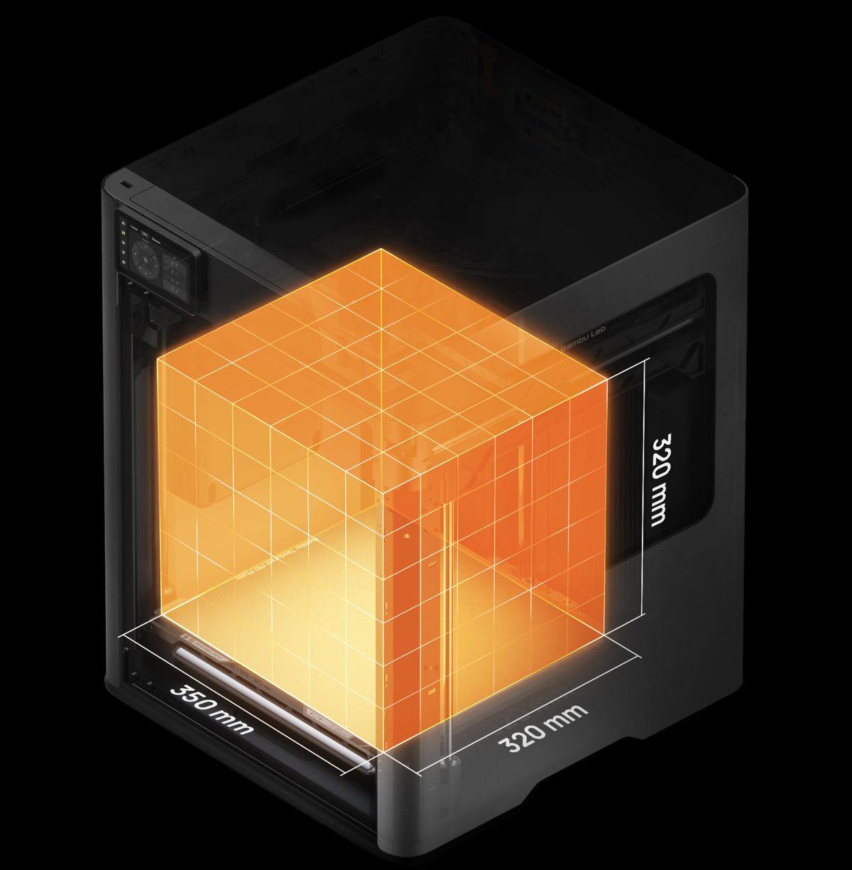 Bambu Lab H2D 350&times;320&times;320 mm 成型體積