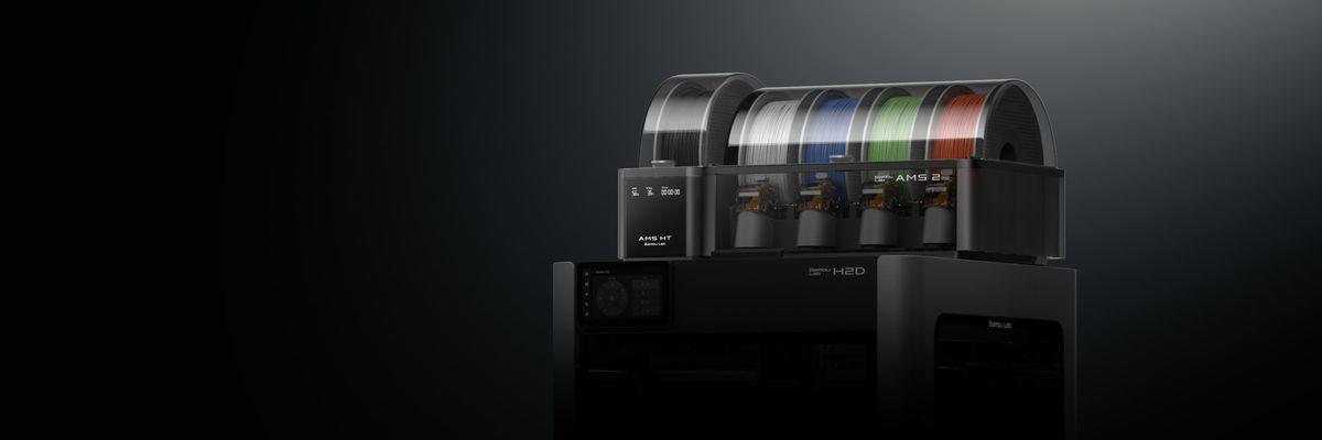 Bambu Lab H2D 搭配 AMS 2 Pro 耗材管理