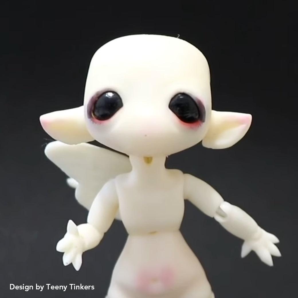 Phrozen 高精細 BJD 樹脂 霧面表面與上色效果