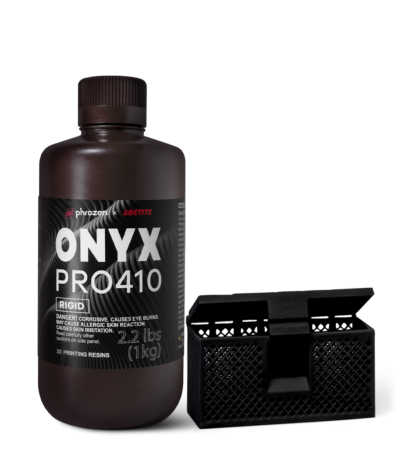Phrozen ONYX Rigid Pro410 樹脂 與列印零件