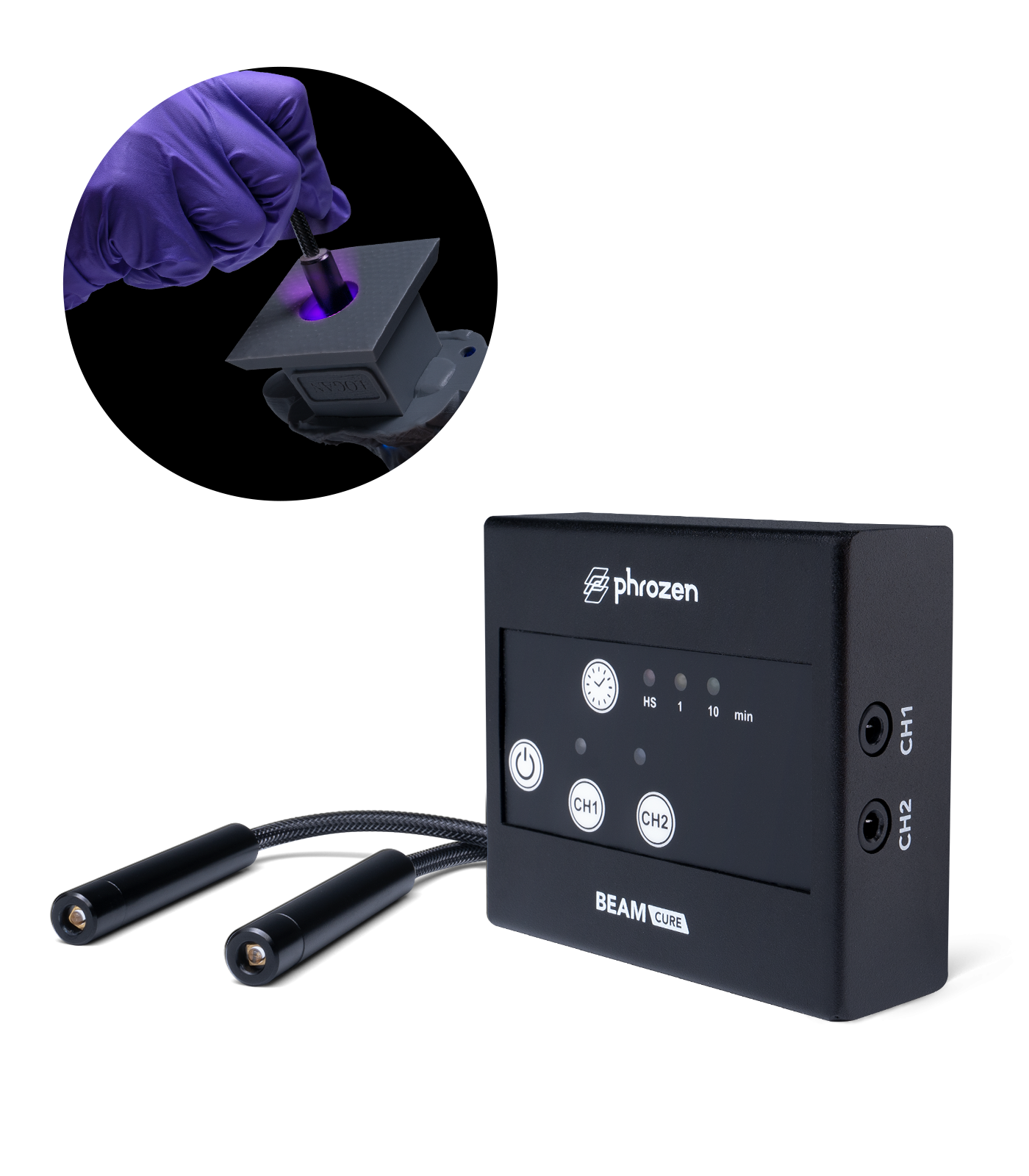 Phrozen Cure Beam UV 燈筆 控制器與燈筆