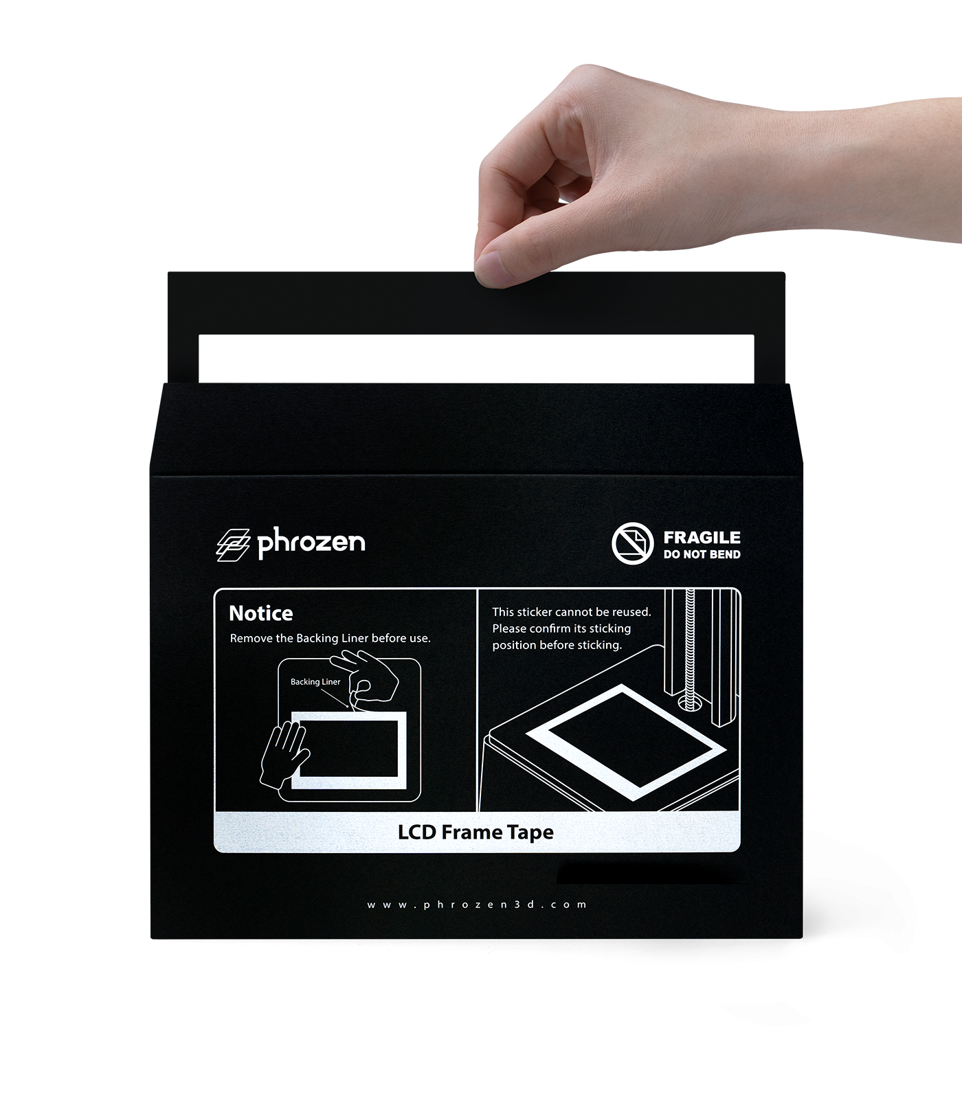 Phrozen LCD 黑色框貼 細節