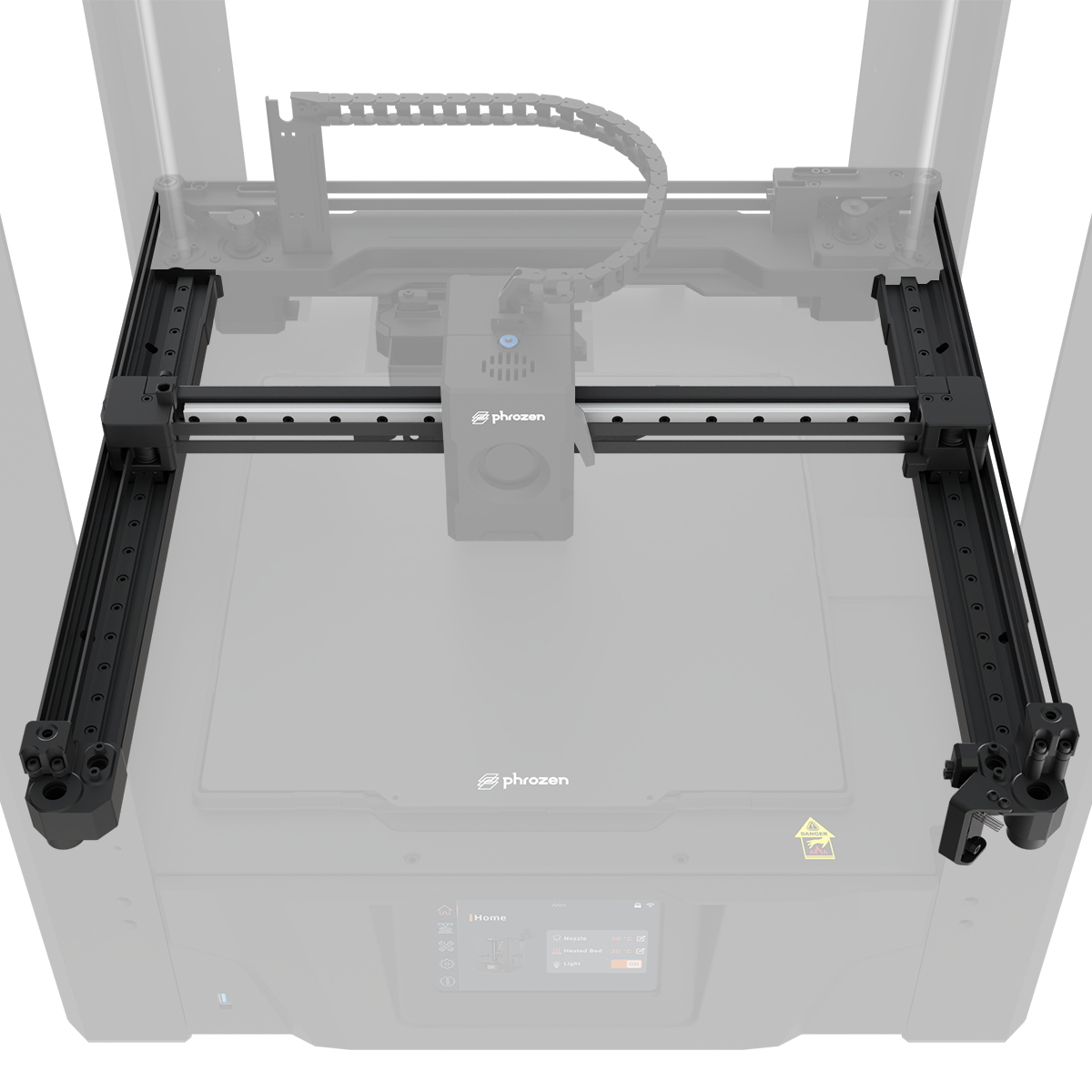 Phrozen ARCO FDM 3D 列印機 XY 線性滑軌與飛行橫梁
