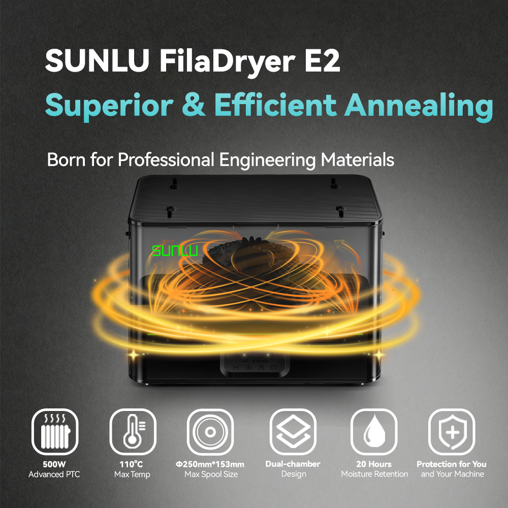 SUNLU E2 線材烘乾機 高溫退火
