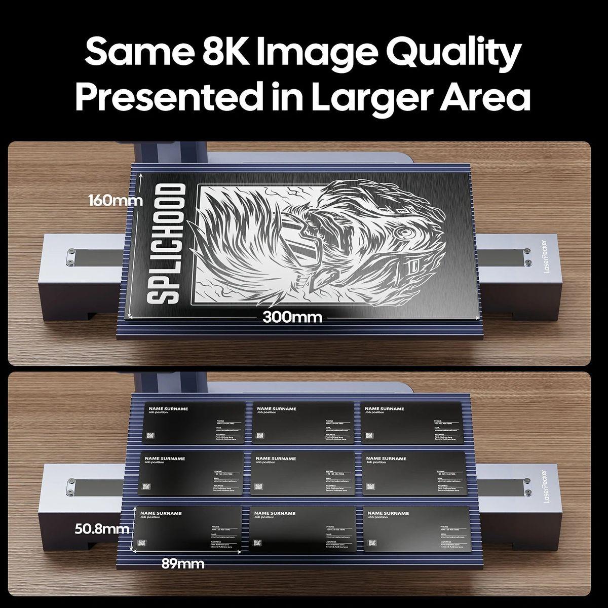 LaserPecker 滑台擴展套件|滑台擴展大範圍 8K 雕刻 LaserPecker 滑台擴展大範圍 8K 雕刻
