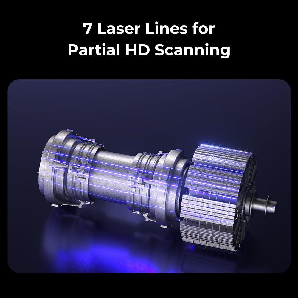 Creality Raptor Pro 7 條平行雷射精細掃描