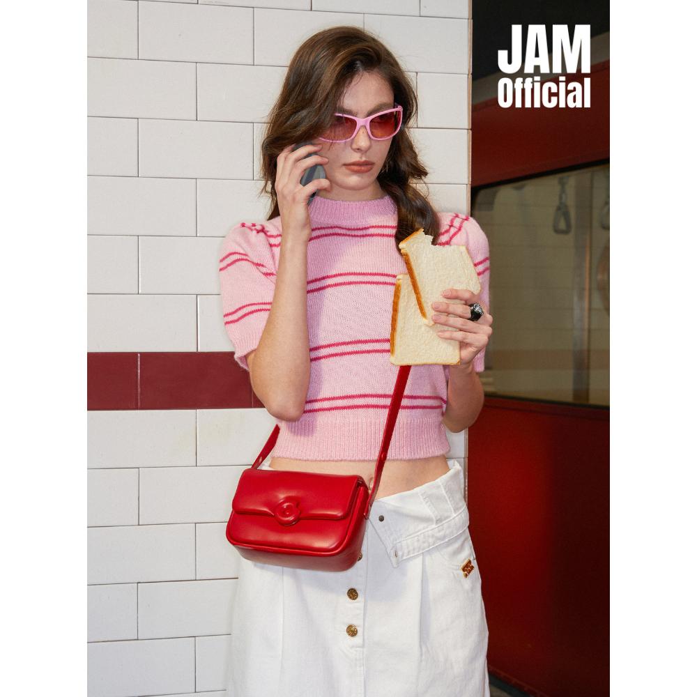 預購!!【JAM】真皮肩背甜甜圈小方包 ☆泰國設計師☆