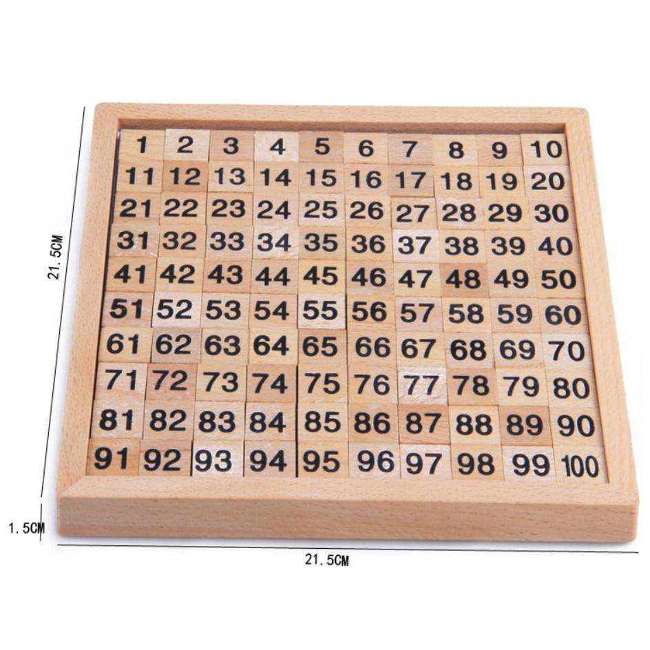 木製1-100數字盒 木製數字盒 數學教具 認識數字 教具 益智玩具 兒童玩具 8060