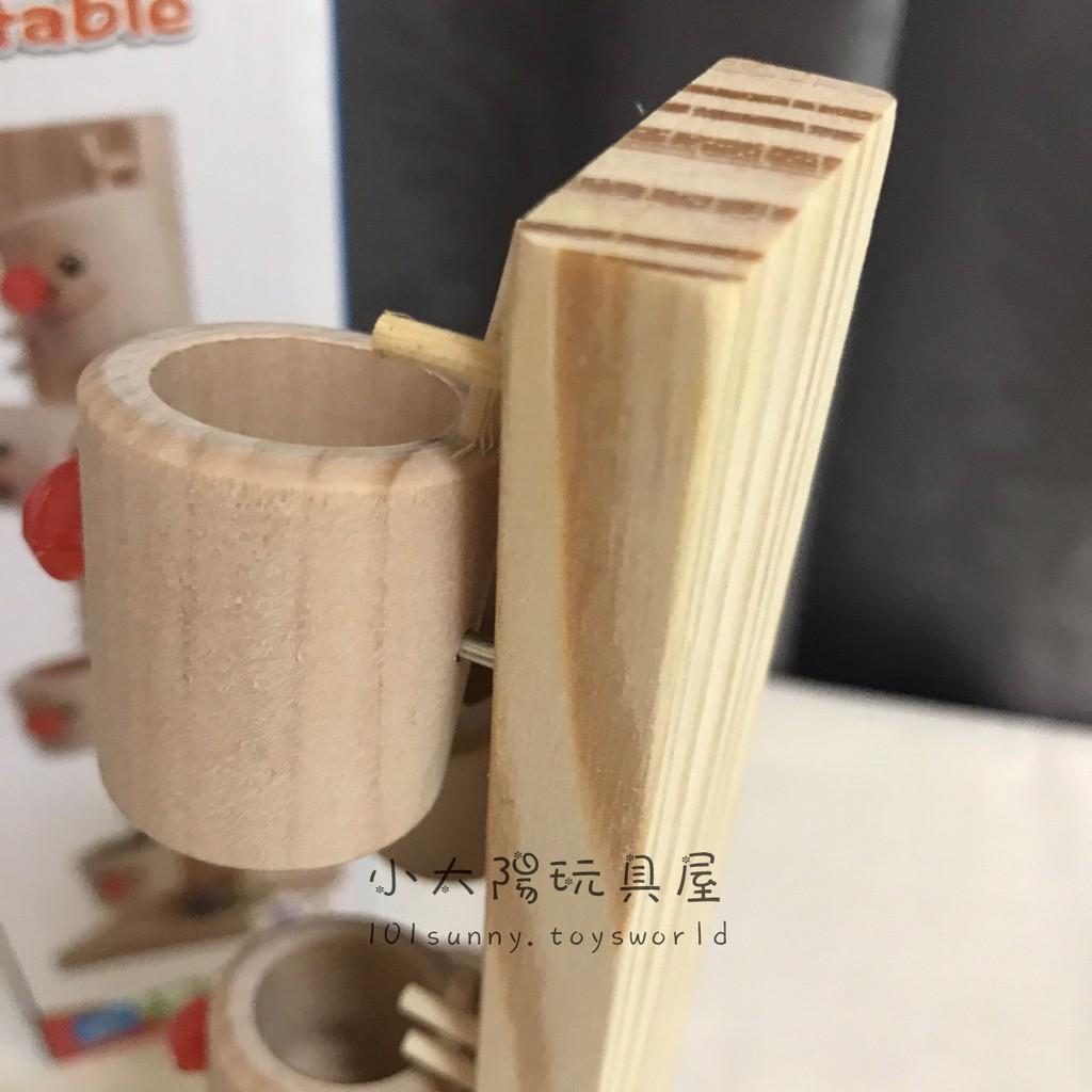 木製小丑倒球台 訓練手眼協調 彈珠台 木桶滾珠趣味遊戲 9067