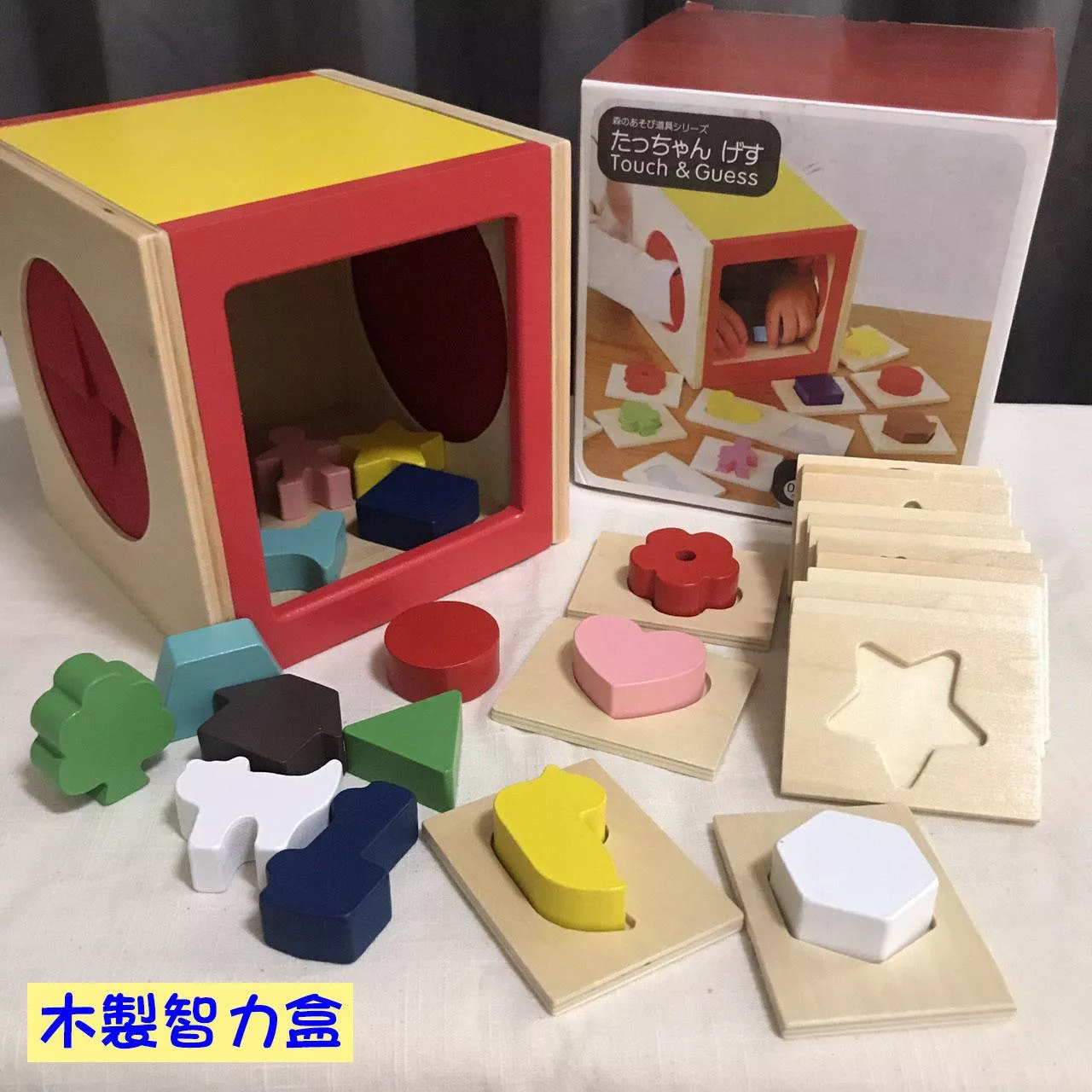 木製智力盒 智力盒 感統玩具 益智玩具 蒙特梭利教具 形狀配對玩具 幼兒玩具 教具 玩具 A017