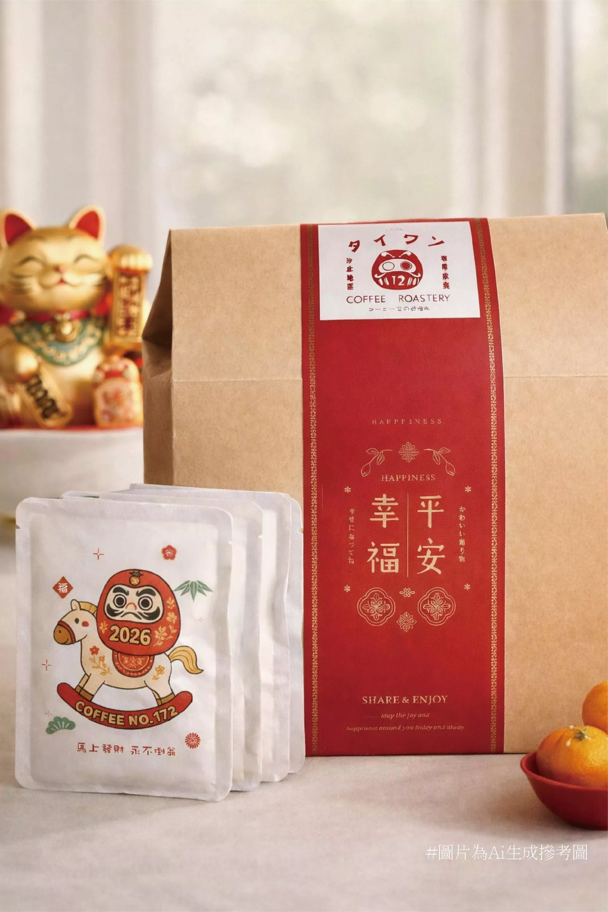 【2026 馬年限定】濾掛咖啡禮盒 馬上發財・永不倒翁｜(20入5種風味濾掛包)