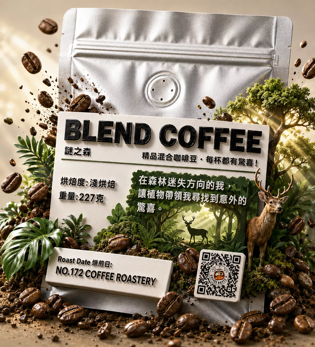 謎之森 淺烘焙 咖啡豆