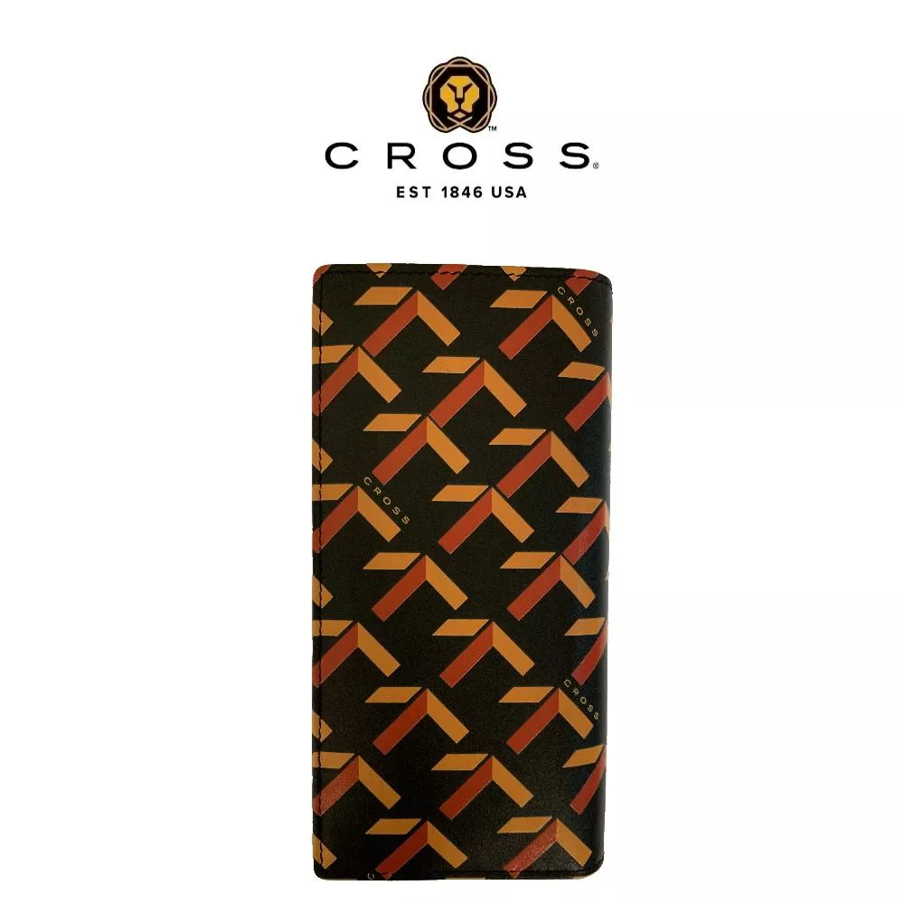 【CROSS】限量1折 頂級NAPPA小牛皮22卡1零錢袋長夾 路易系列 全新專櫃展示品(黑色)