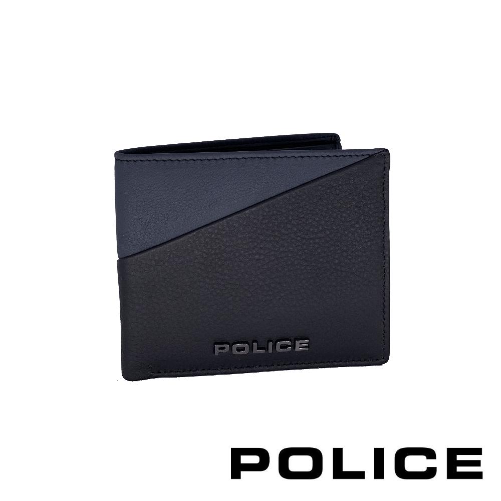 【POLICE】頂級NAPPA小牛皮8卡男用皮夾 布魯斯系列