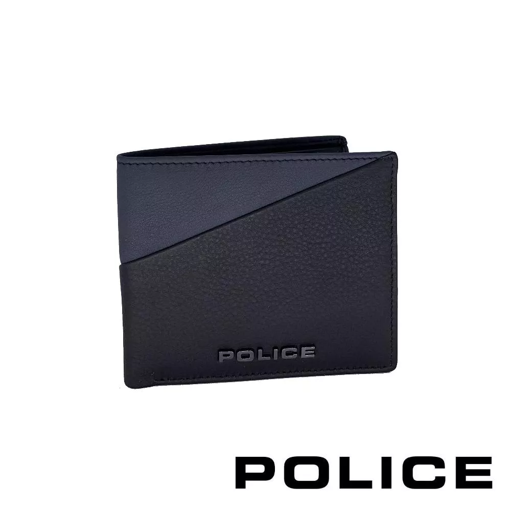 【POLICE】限量2折起 頂級NAPPA小牛皮8卡男用皮夾 布魯斯系列 全新專櫃展示品