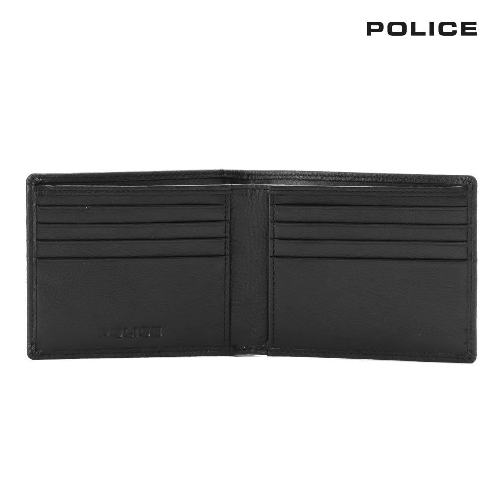 【POLICE】限量2折起 頂級NAPPA小牛皮8卡男用皮夾 瓦特系列 全新專櫃展示品
