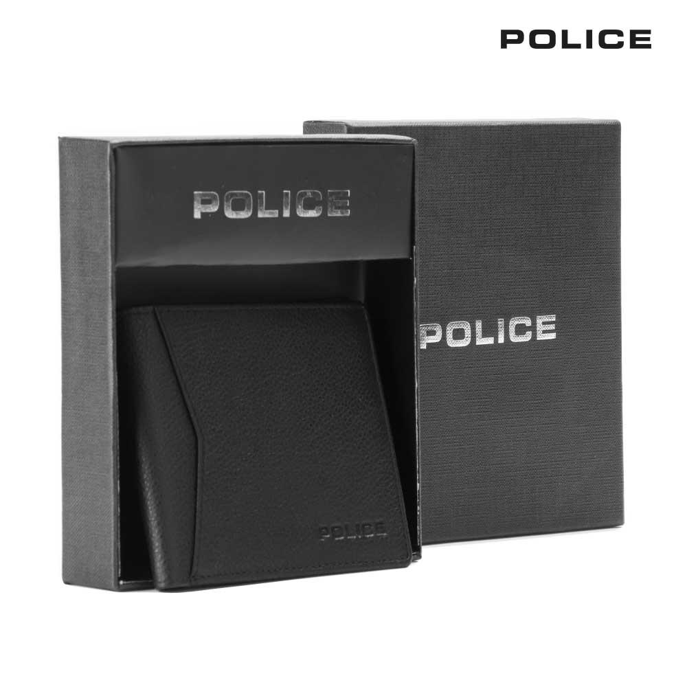 【POLICE】限量2折起 頂級NAPPA小牛皮8卡男用皮夾 瓦特系列 全新專櫃展示品