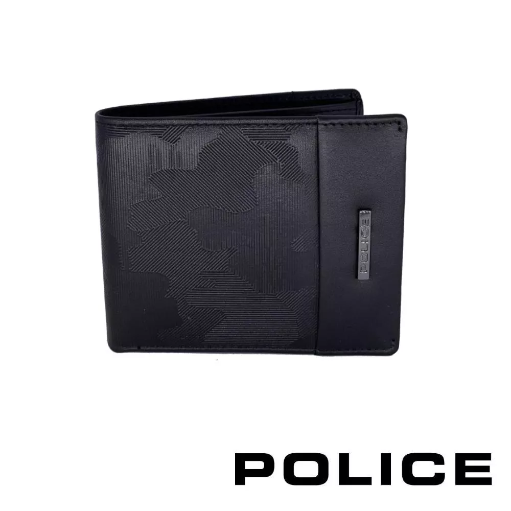【POLICE】限量2折 頂級NAPPA小牛皮8卡男用皮夾 桑德斯系列 全新專櫃展示品