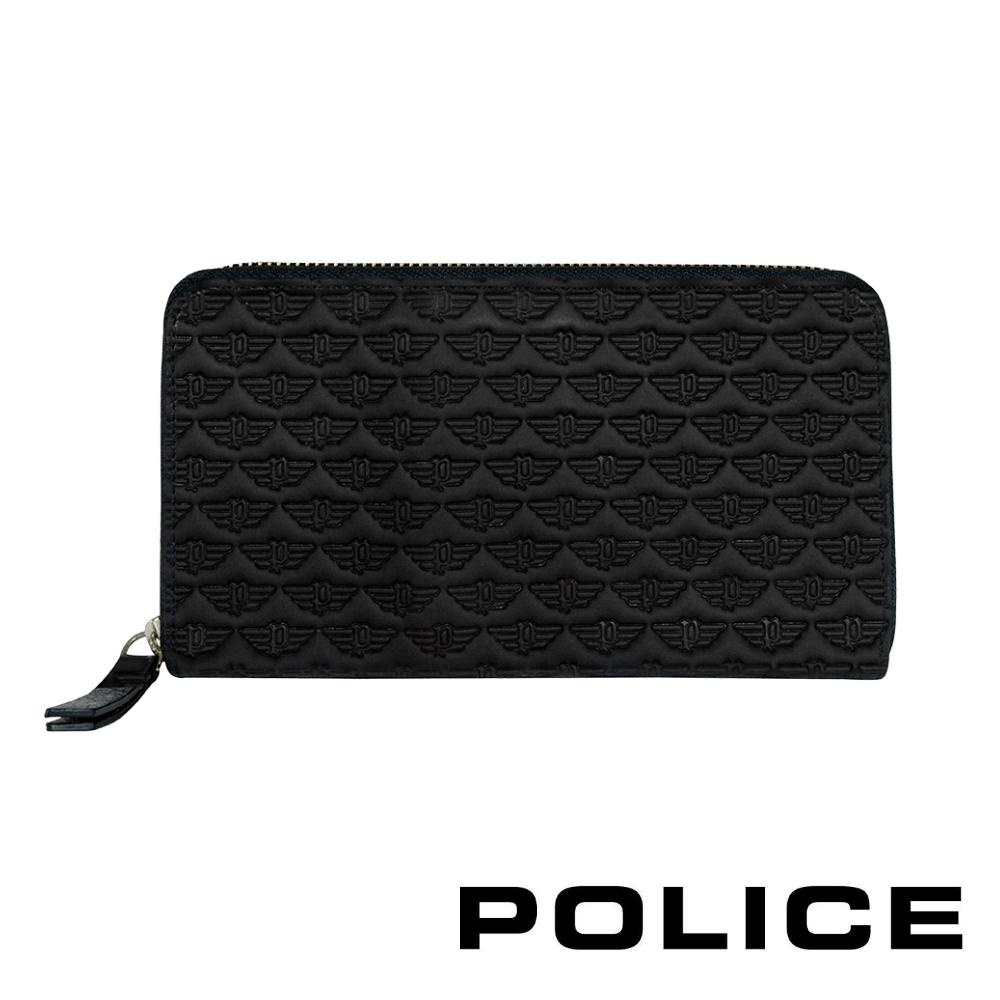 【POLICE】義大利潮牌 頂級小牛皮拉鍊長夾 (艾爾頓系列)