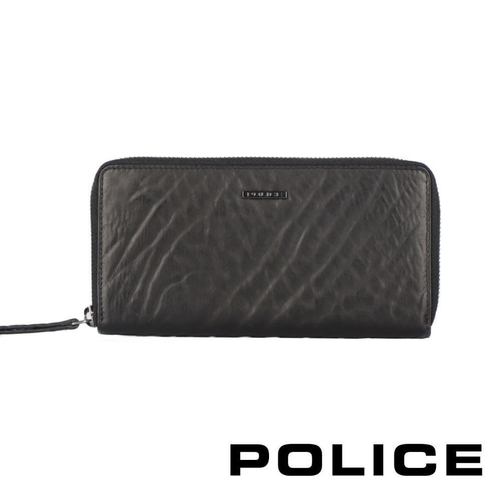 【POLICE】義大利潮牌 頂級小牛皮拉鍊長夾 (雷諾系列)