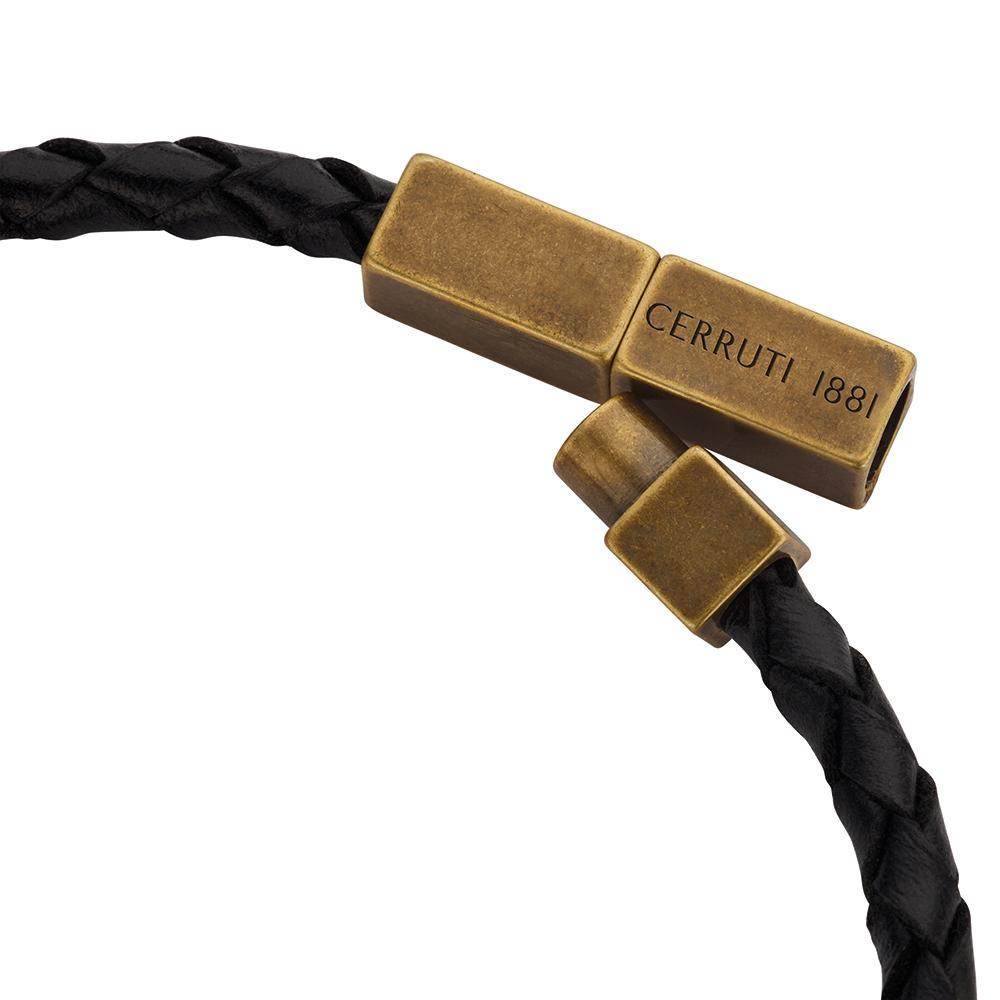 【Cerruti 1881】限量2折 經典編織不銹鋼扣手環 全新專櫃展示品(CB1401)