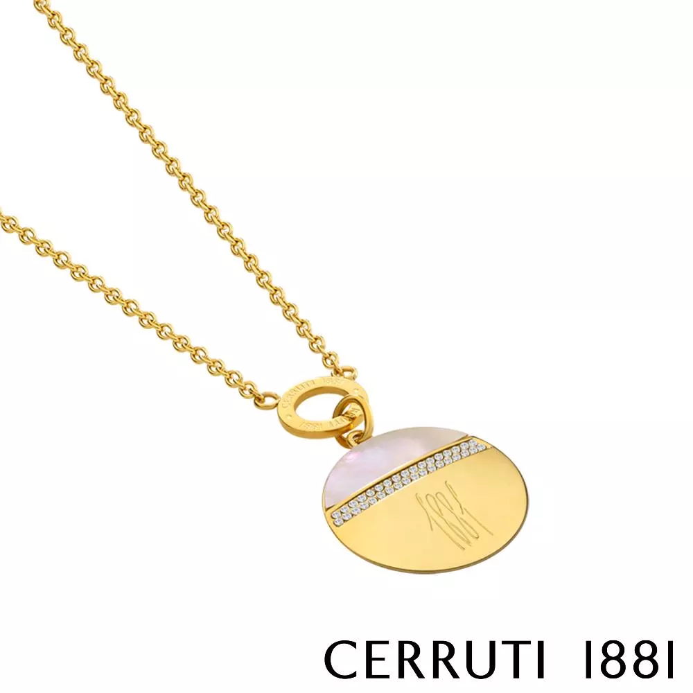 【Cerruti 1881】義大利經典FRAGANCIA項鍊 (CN0202 金色)