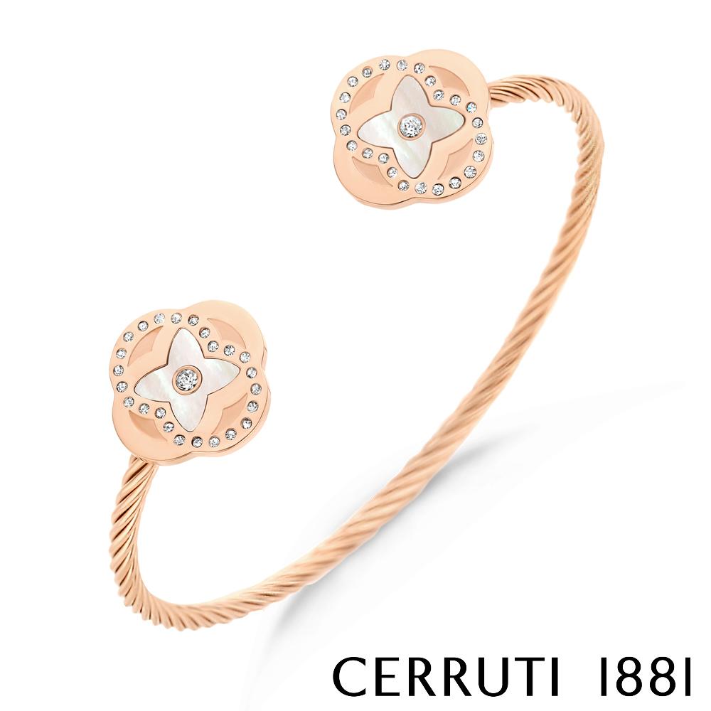 【Cerruti 1881】義大利經典FLORA手環 (CG1203 玫瑰金)