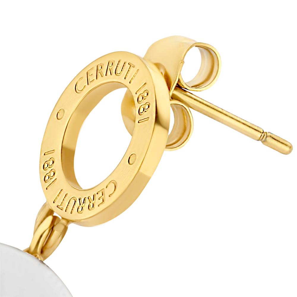 【Cerruti 1881】義大利經典FRAGANCIA耳環 (CE0202 金色)
