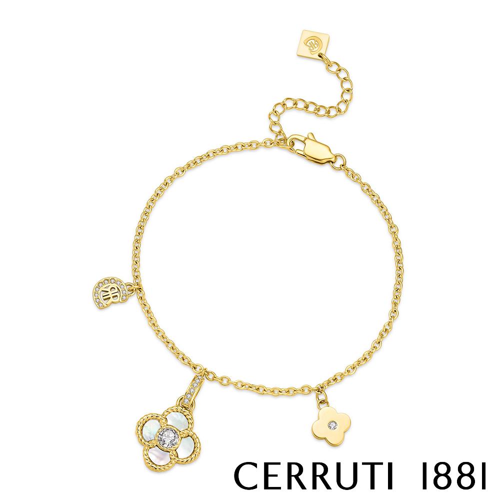 【Cerruti 1881】限量2折 義大利經典PETALOS手鍊 全新專櫃展示品(CB5102)