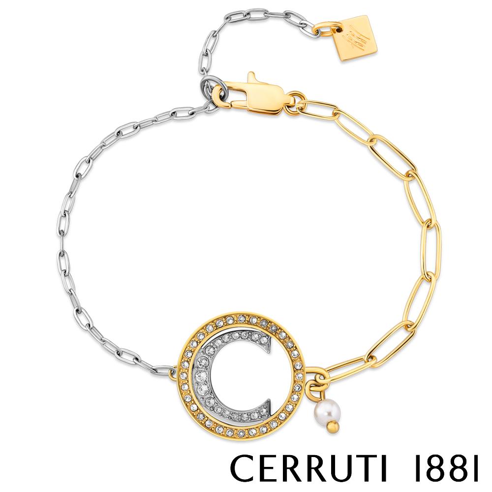 【Cerruti 1881】限量2折 義大利經典CRISTALES手鍊 全新專櫃展示品(CB1402)