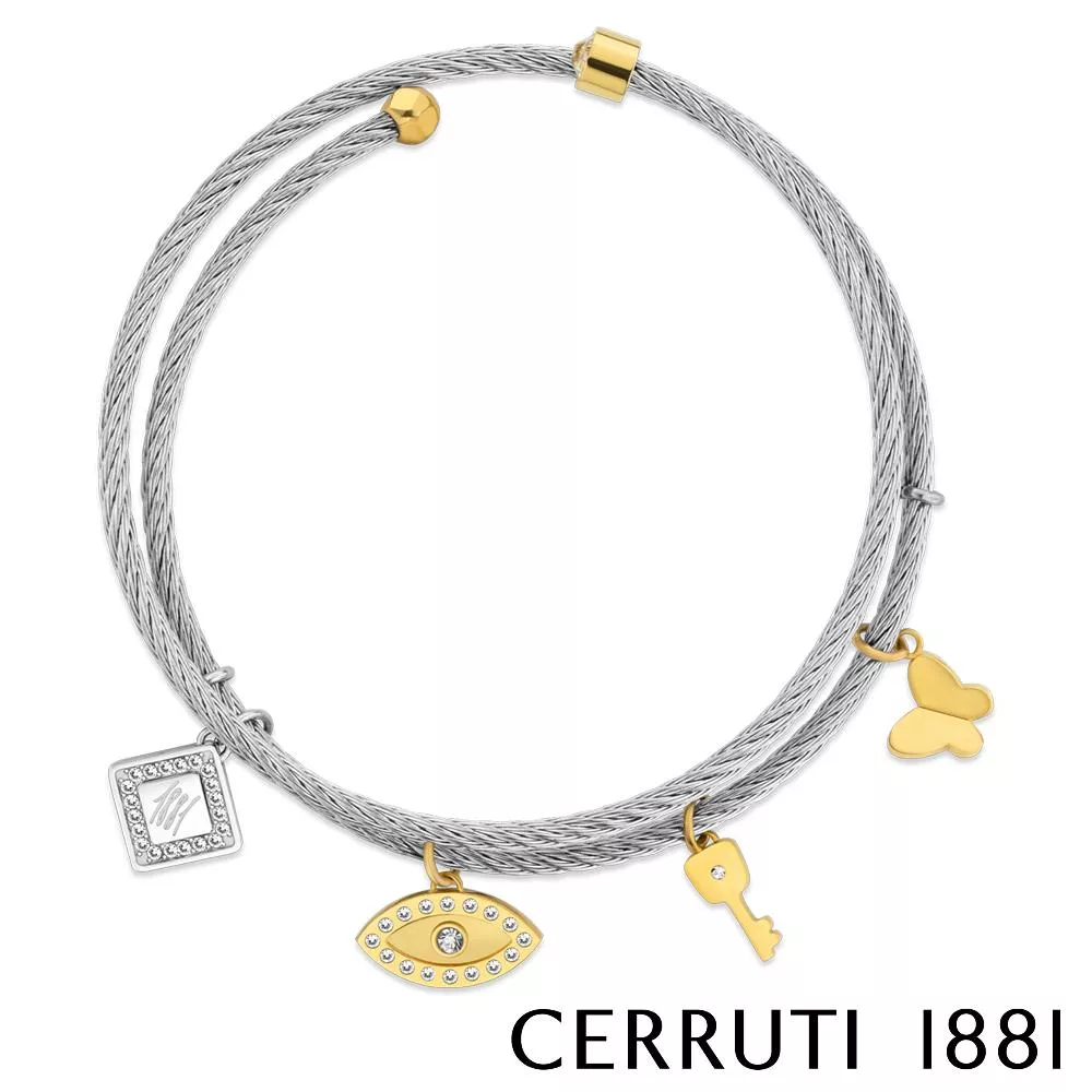【Cerruti 1881】限量2折 義大利經典KISMET手鍊 全新專櫃展示品(CB0902)