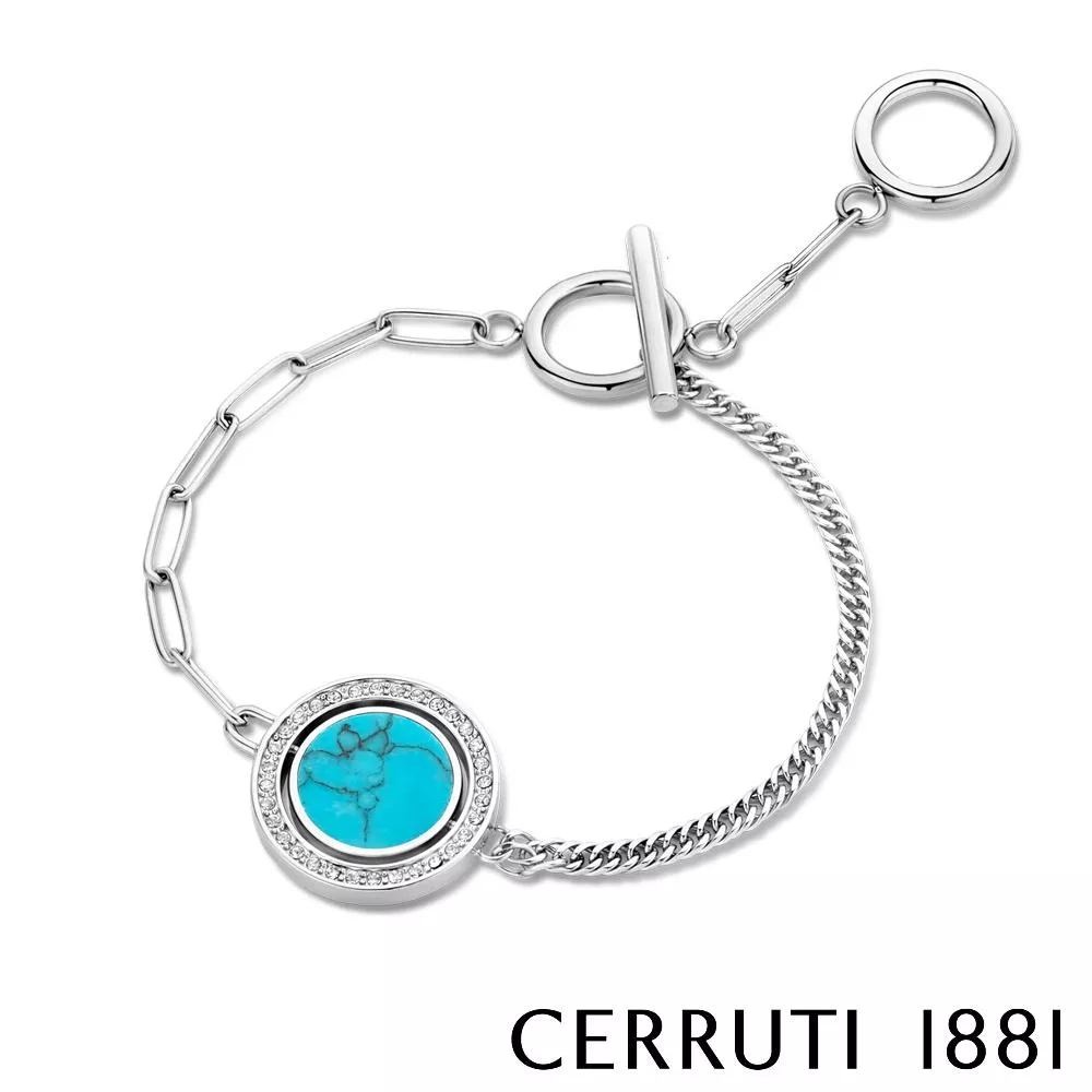 【Cerruti 1881】義大利經典TURQUOISE手鍊 (CN0101)